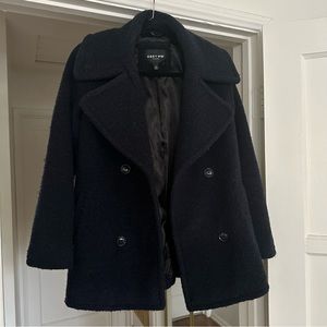 OBEY navy blue peacoat with pockets